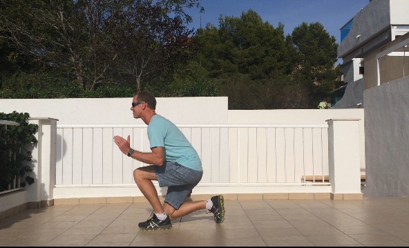 Ski fitness - Lunge jumps exercise