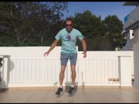 Ski fitness - lateral jumps exercise