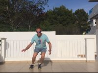 Ski fitness - lateral jumps exercise