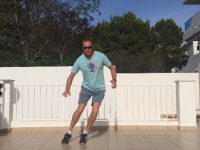 Ski fitness - lateral jumps exercise