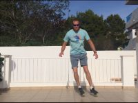 Ski fitness - lateral jumps exercise