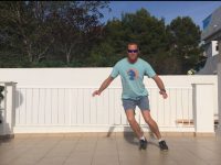 Ski fitness - lateral jumps exercise