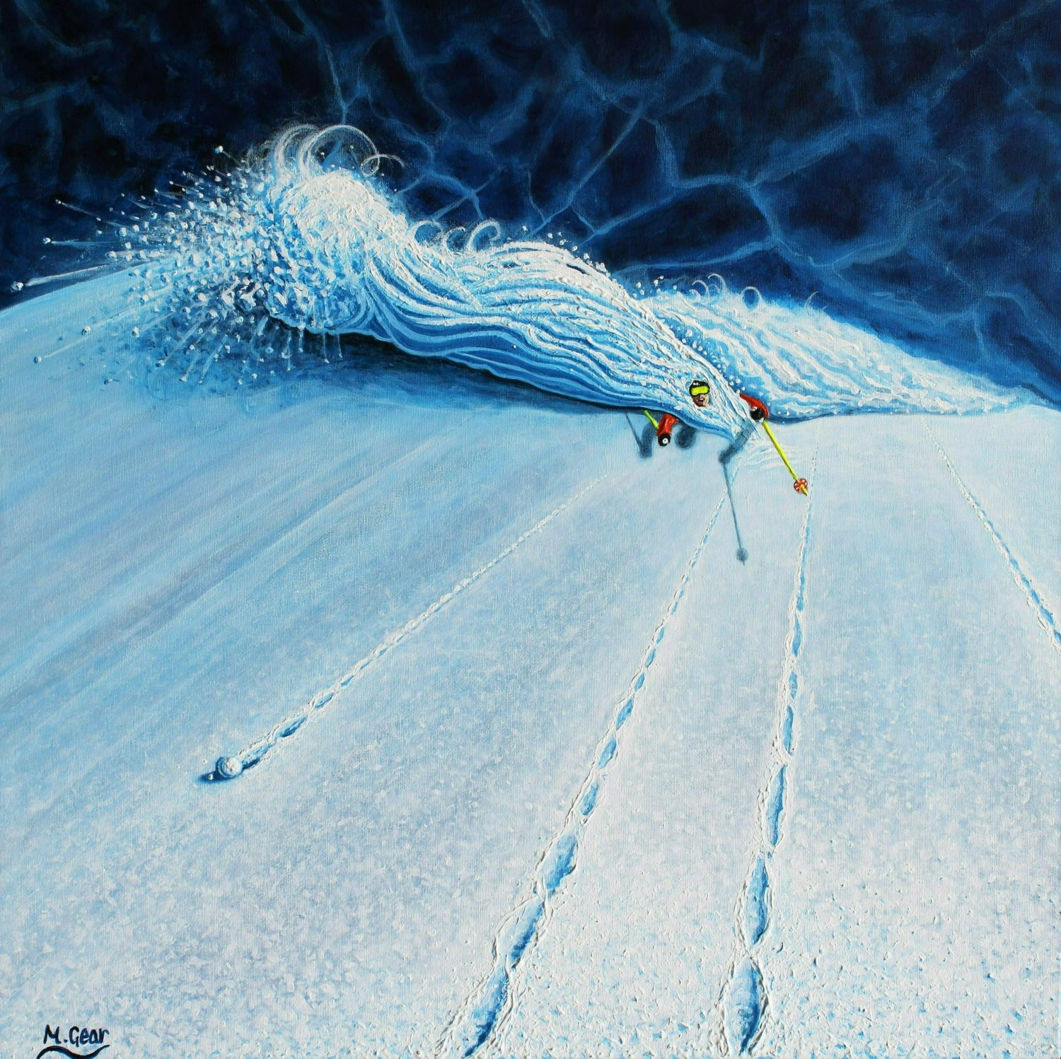 Ski Art Prints & Paintings by Mark Gear