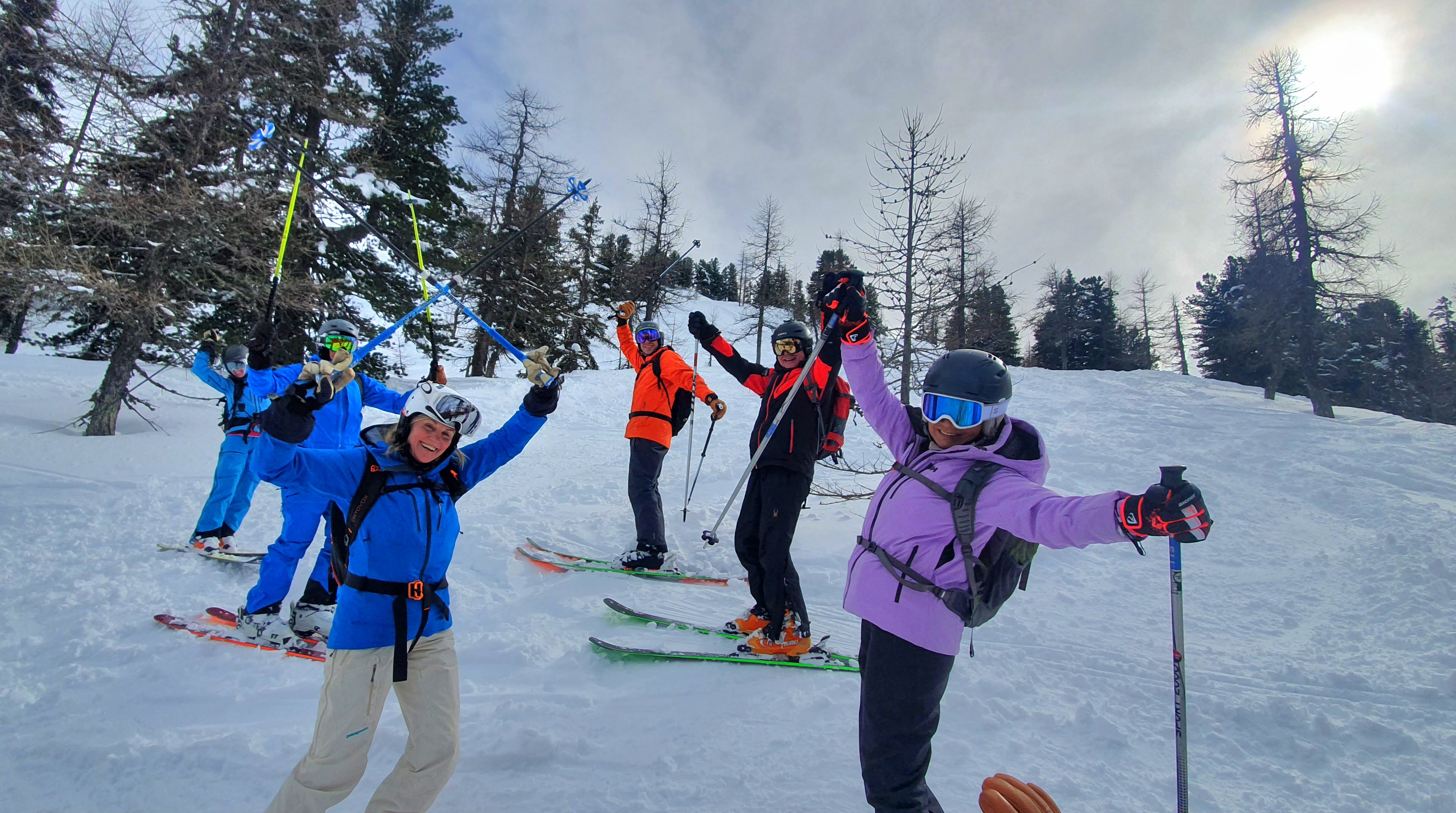 Off piste skiing courses